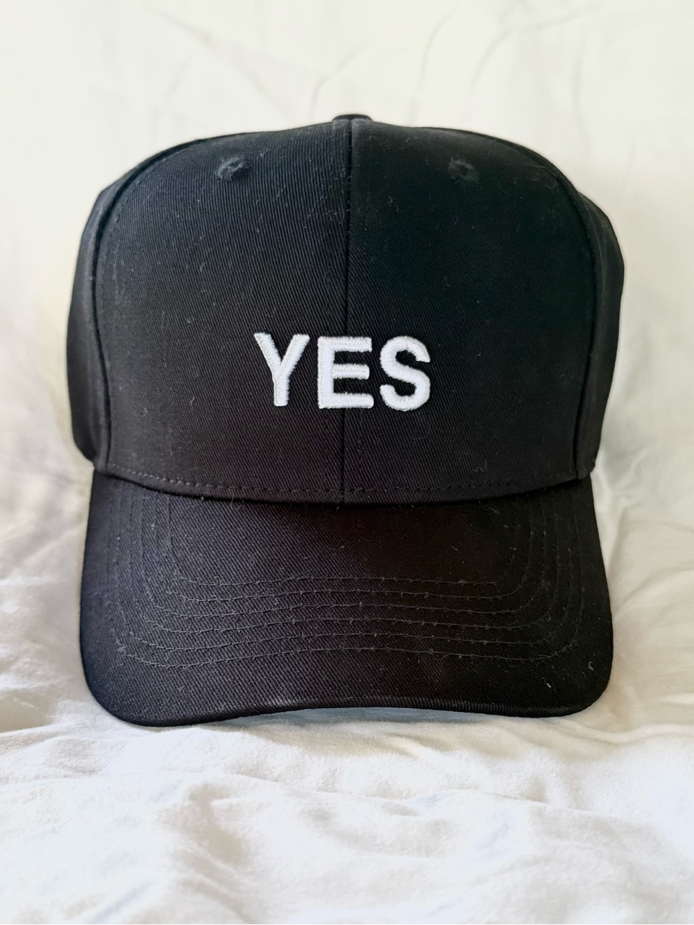 Yoko Ono 'YES' Embroidered Baseball Cap NWOT
